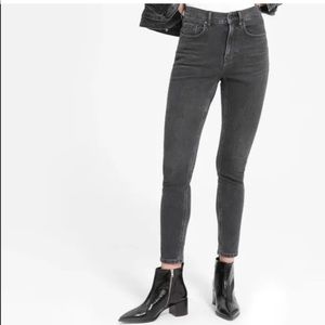 Everlane Black High Waist Skinny Jeans, Size 28 reg